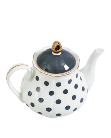 Théière pois gris 1L