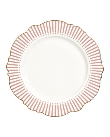 Assiette plate rose D27,5cm
