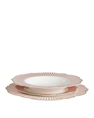 Assiette plate rose D27,5cm
