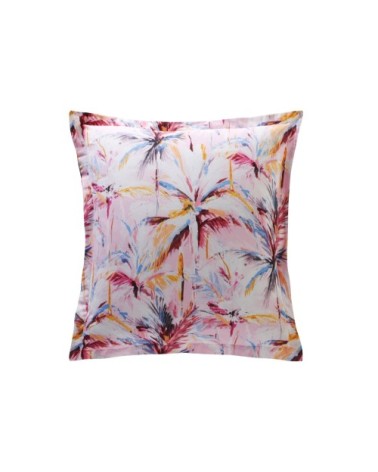 Taie d'oreiller carrée en coton multicolore