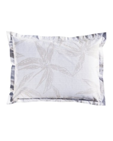 Taie d'oreiller rectangulaire en coton beige