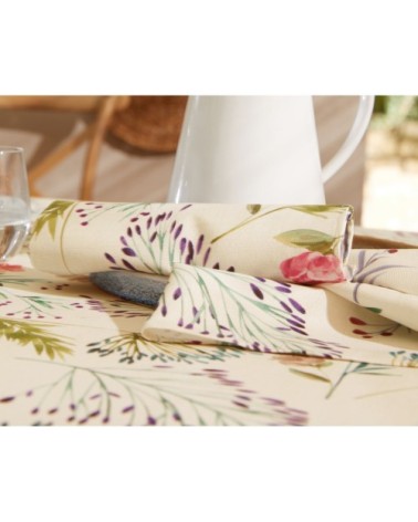 Nappe rectangulaire 150x250 à motifs végétaux