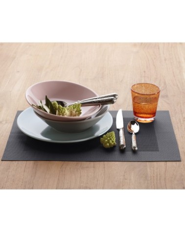 Lot de 2 sets de table unis gris anthracite 45x30