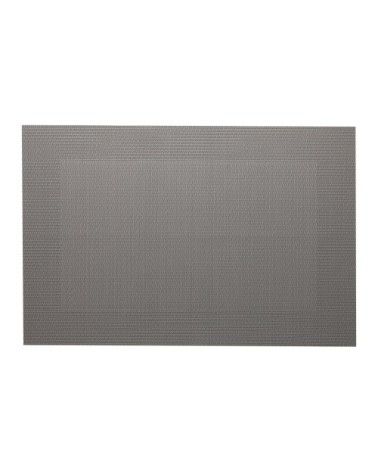 Lot de 2 sets de table unis gris 45x30