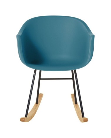 Chaise à bascule bleu-vert