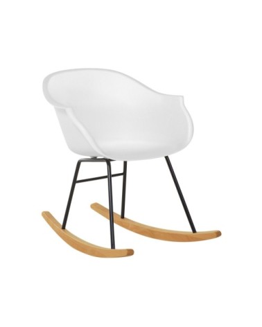 Chaise à bascule blanche