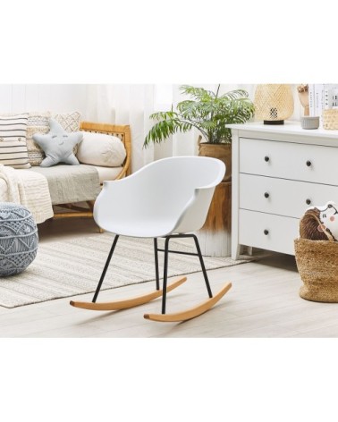 Chaise à bascule blanche