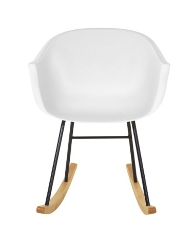 Chaise à bascule blanche