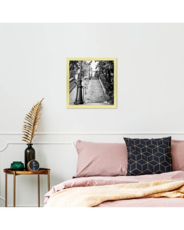 Cadre photo doré 30x30 cm résine recyclée