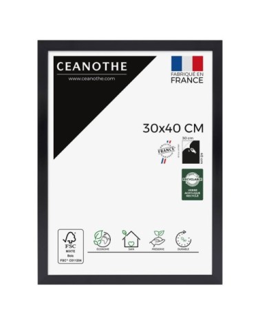 Cadre photo carbone 30x40 cm résine recyclée