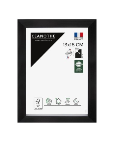 Cadre photo carbone 13x18 cm résine recyclée