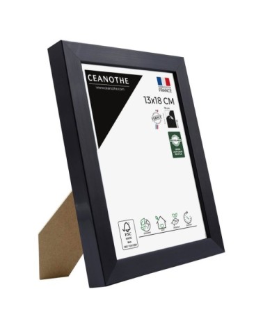 Cadre photo carbone 13x18 cm résine recyclée