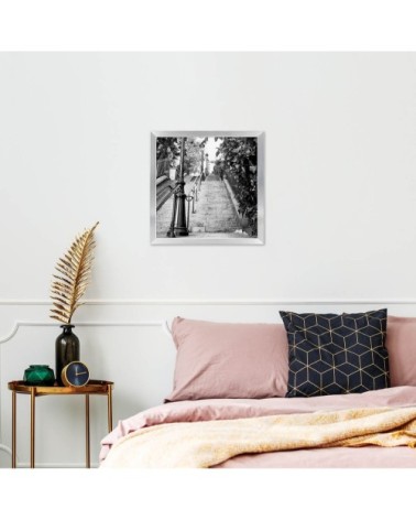 Cadre photo acier 30x30 cm résine recyclée