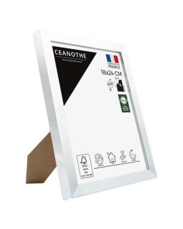 Cadre photo acier 18x24 cm résine recyclée