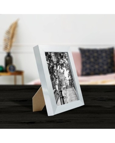 Cadre photo acier 10x15 cm résine recyclée