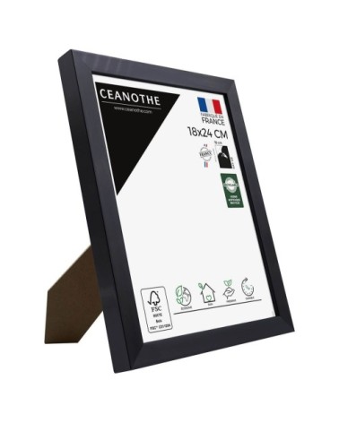 Cadre photo carbone 18x24 cm résine recyclée