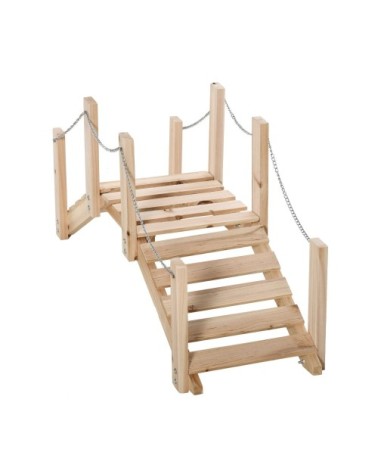 Pont de jardin - pont de bassin - passerelle en bois de sapin