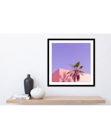 Affiche photo pink palma 50x50cm