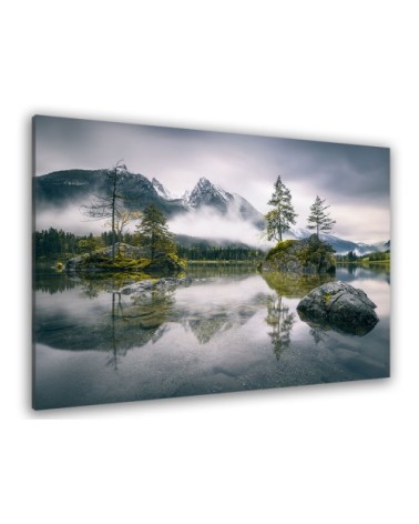 Tableau plexiglas matin pluvieux en Bavière 120x80cm