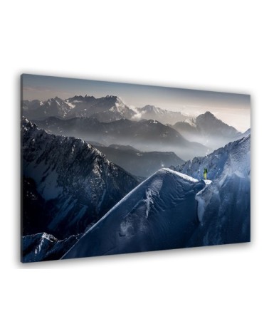 Tableau concentration sur les cîmes toile imprimée 80x50cm