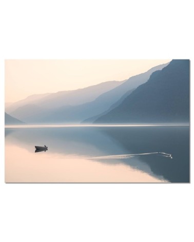 Tableau alu dibond crépuscule 80x50cm