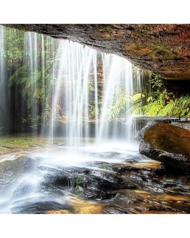 Tableau alu dibond nature chute d'eau 120x80cm