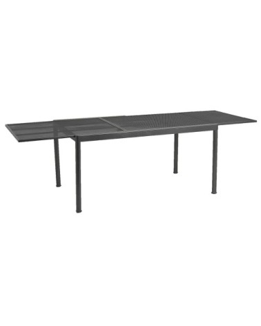 Table extensible en acier gris 150-270 cm