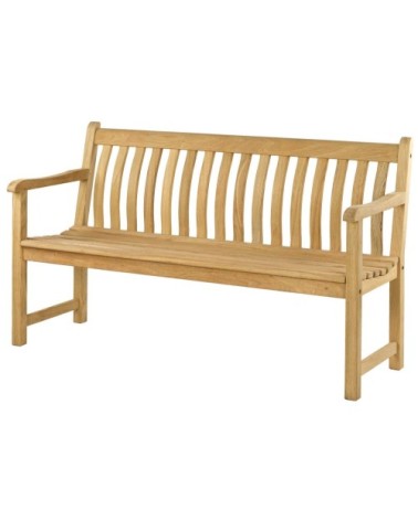 Banc 3 places en bois jaune