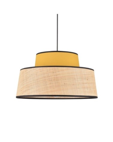 Suspension coton et raphia D38cm