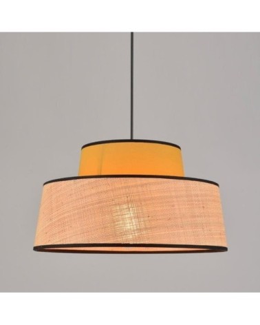Suspension coton et raphia D38cm
