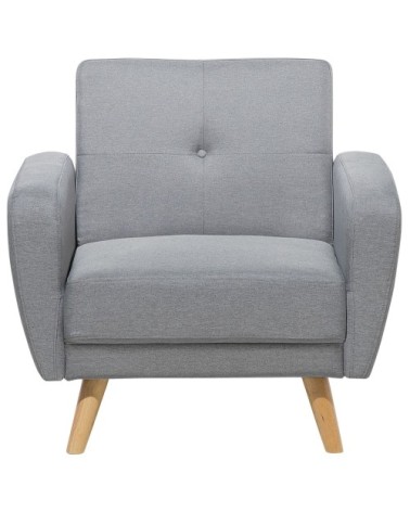 Fauteuil en tissu gris