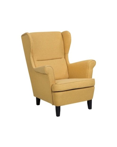 Fauteuil en tissue jaune