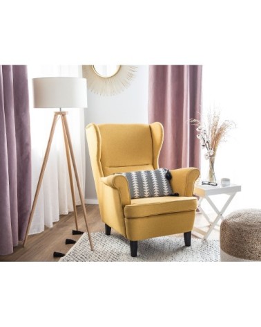 Fauteuil en tissue jaune