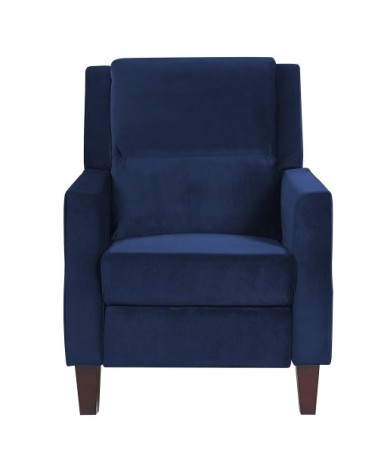 Fauteuil de relaxation en velours bleu marine