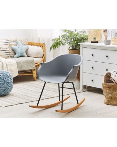 Chaise à bascule grise