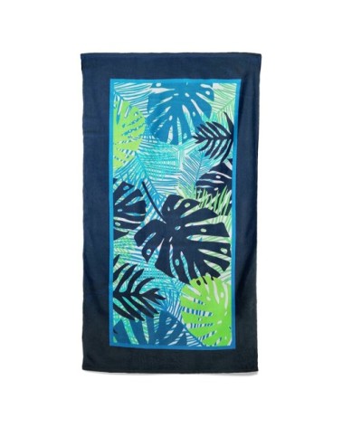 Serviette de plage microfibre Tropical Leaves 90x170 220g/m²