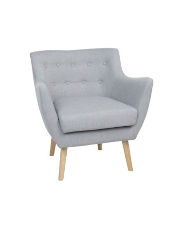 Fauteuil en tissu gris