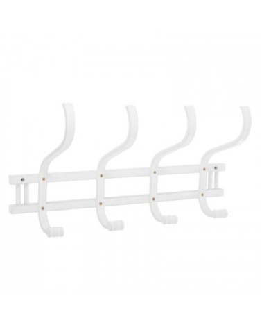 Portemanteau mural en bois blanc