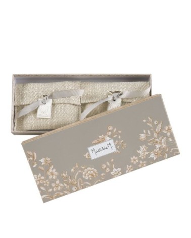 Coffret de 2 pochettes parfumées - fleur de coton