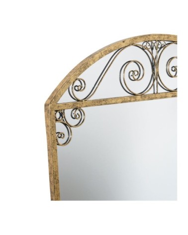 Miroir arche en métal doré