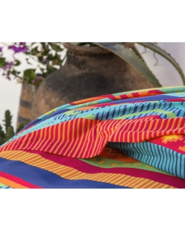 Housse de couette 200x200 en coton multicolore