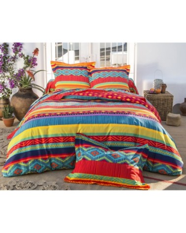 Housse de couette 260x240 en coton multicolore