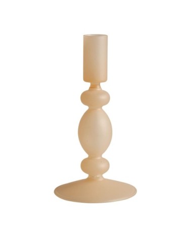 Set de 3 bougeoirs - beige givré