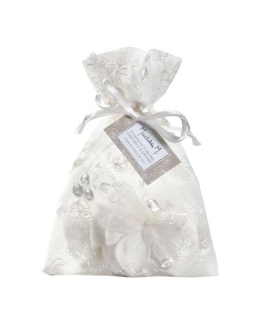 Pochon de 3 décors parfumés nœud - voile de lin