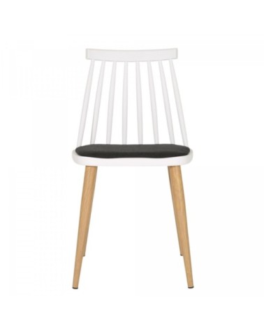 Lot 2 chaises design blanc