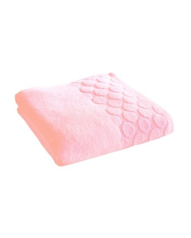 Drap de bain rose thé 70x140 en coton