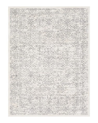 Tapis Vintage Oriental - Blanc et Gris - 200x275cm