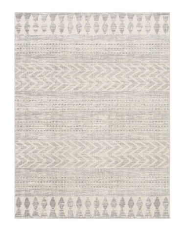 Tapis Scandinave Bohème - Gris et Gris Clair - 160x215cm