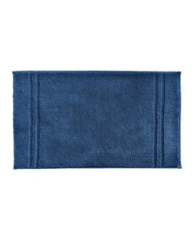 Tapis de bain bleu indigo  120x70 en coton