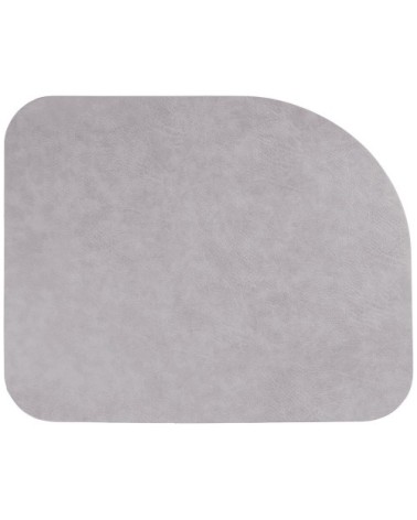 Set de table cuir vegan organique gris nuage 46x37cm